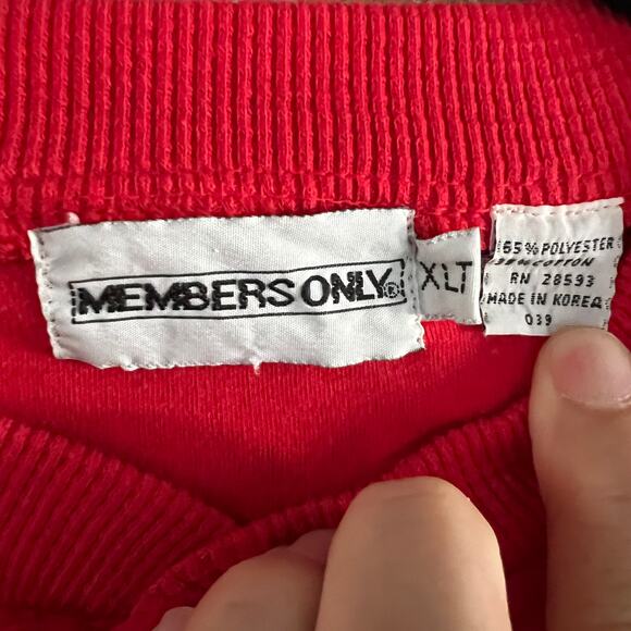 VTG Member's Only Men's Red Shirt XLT 20x28 - Picture 3 of 4